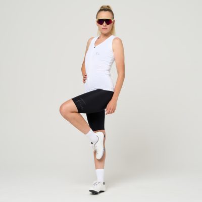 SLEEVELESS COMFORT WHITE jersey woman